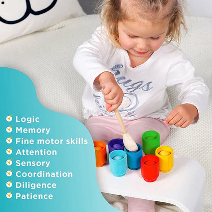 Montessori Wooden Sorting Toy for Toddlers